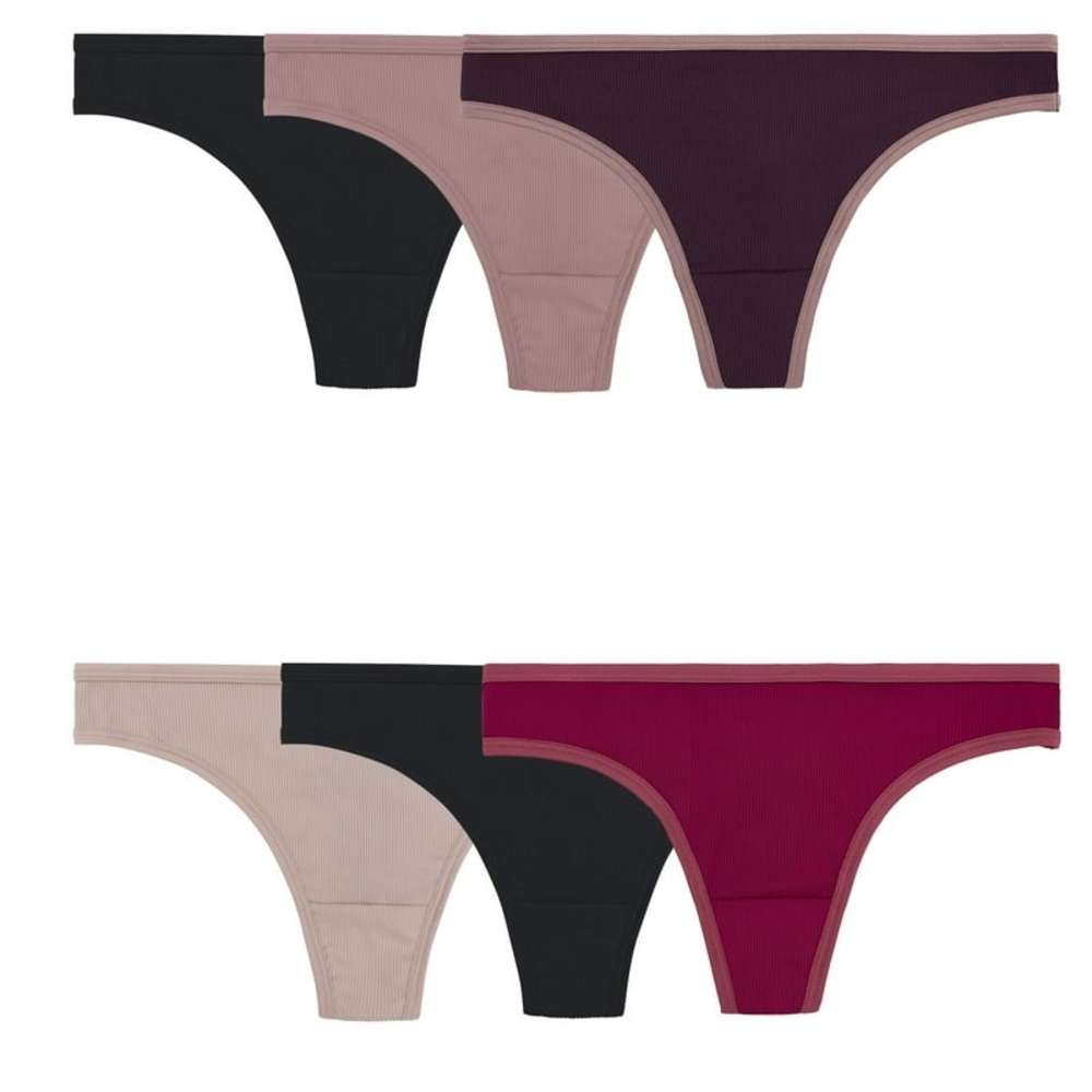 Fruit of the Loom Women's Panties - Black, Tan, Burgundy